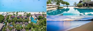 The Beach and Pools at Peace Resort Samui