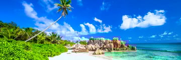 Beach in La Digue, Seychelles
