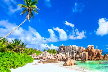Beach in La Digue, Seychelles