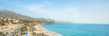 The beach in Malaga, Costa del Sol