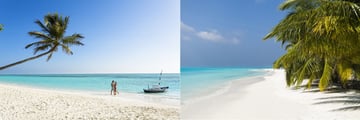 The beach at Meeru Island Resort & Spa