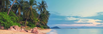 Sunset on a beautiful Koh Samui beach