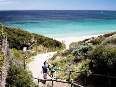 Beach views from Seashells Yallingup Resort