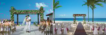 Beach wedding at Secrets Maroma