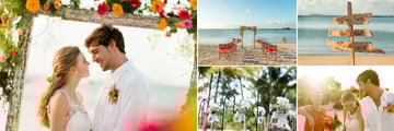 Beach wedding at Zilwa Attitude