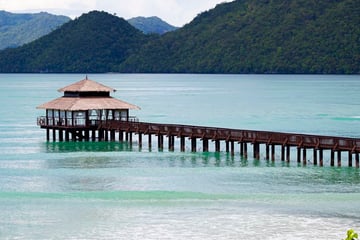Scenic jetty in Langkawi
