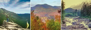 Beautiful vistas and scenery in the White Mountains