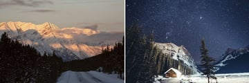The beautiful Rockies in the Winter