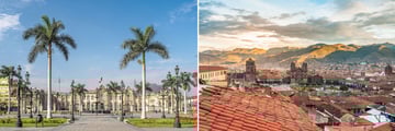 Beautiful Sights in the Cities of Lima and Cusco, Peru