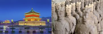 The Bell Tower and Terracotta Warriors, Xi'an
