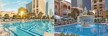 Bellagio, Main Pool (Credit: Anthony Mair) and Pool with Fountain 