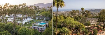 Belmond El Encanto, Aerial View of Hotel and Views of Santa Barbara