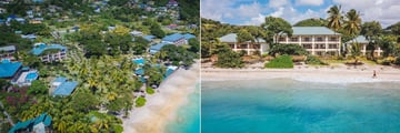 Bequia Beach Hotel, Aerial View of Hotel and Beachfront Suites Exterior