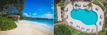 Bequia Beach Hotel, Friendship Beach and Aerial View of Main Pool