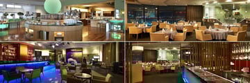 Berjaya Times Square Hotel, (clockwise from top left): Big Apple Restaurant and Samplings on the Fourteenth Floor