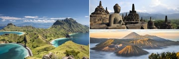 Komodo National Park, Borobudur and Mount Bromo