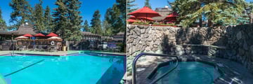 Pool and Hot Tub at Station House Inn