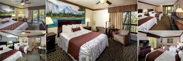 Best Western Yosemite Gateway Inn, (clockwise from top left): King Room, Queen Room, Two Queen Room, Two Queen Suite with Three Beds and Two Queen Suite with Microwave and Fridge