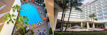 Beverly Hilton, Aqua Star Pool and Exterior