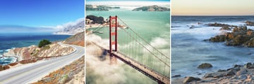 Big Sur, Golden Gate Bridge & Monterey
