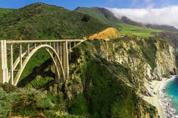 Bixby Bridge in California, perfect for a road trip