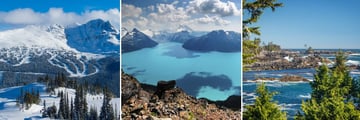 Blackcomb Mountain, Garabaldi Lake & Vancouver Island