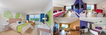 Blau Varadero, (clockwise from left): Superior Room, Select Double Room, Select Saloon Suite, Select Bedroom Suite and Double King Room