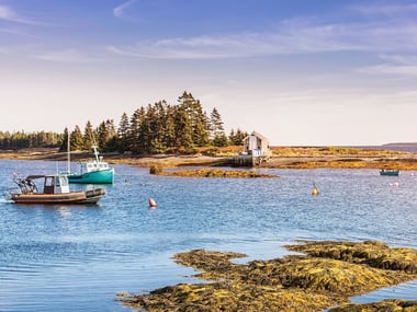 Blue Rocks in Lunenburg County, Nova Scotia