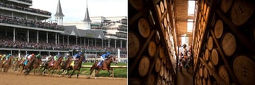 Churchill Downs (left) and Bourbon Rickhouse (right)