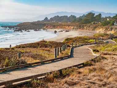 Moonstone Beach boardwalk, Cambria, California