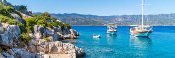 Boats near Fethiye, Turkey