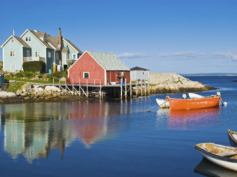 Boats at Peggy's Cove, Nova Scotia