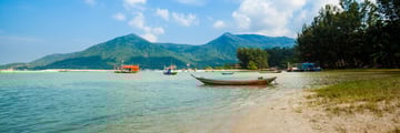 Boats docked at Koh Phangan