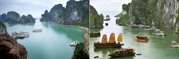 Boats on the Halong Bay