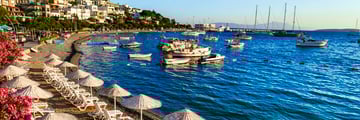 Bodrum seafront in Turkey