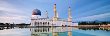 Flating mosque in Kota Kinabalu, Borneo