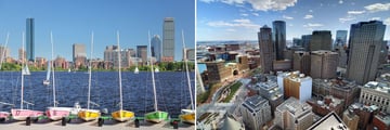 Boston in the summer