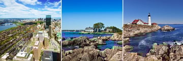 Boston, Kennebunkport & Portland scenery