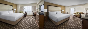 Concierge Level King and Larger Guest Room King at Boston Marriott Quincy