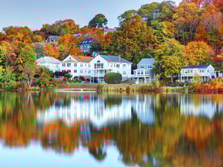 Boston Neighbourhood in the Fall