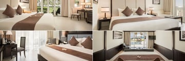 Boutique Hoi An, (clockwise from top left): Deluxe Bedroom, Superior Bedroom, Grand Beach Villa and Pool Villa