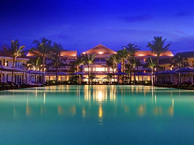 Exterior at night