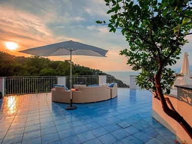 The terrace at Boutique Hotel Helios
