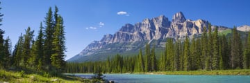Bow River and Castle Mountain, Banff National Park