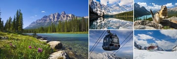 Bow River, Mortine Lake, Sulphur Mountain Gondola & Helicopter Tour in Banff