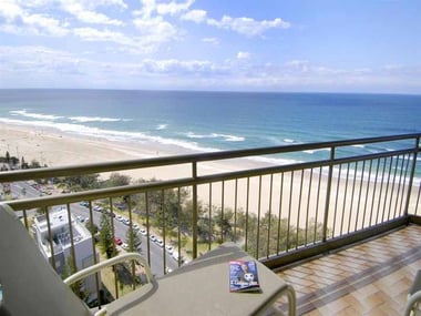 Balcony with ocean view