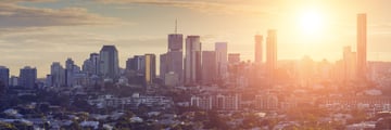 Brisbane at sunset