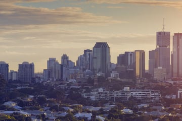 Brisbane at sunset