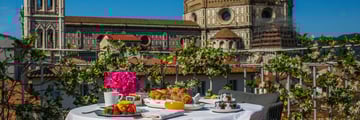 The Pool Suite terrace at Brunelleschi Hotel