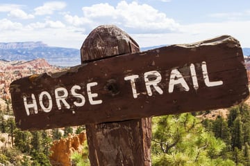 Bryce Canyon horse trail, Utah